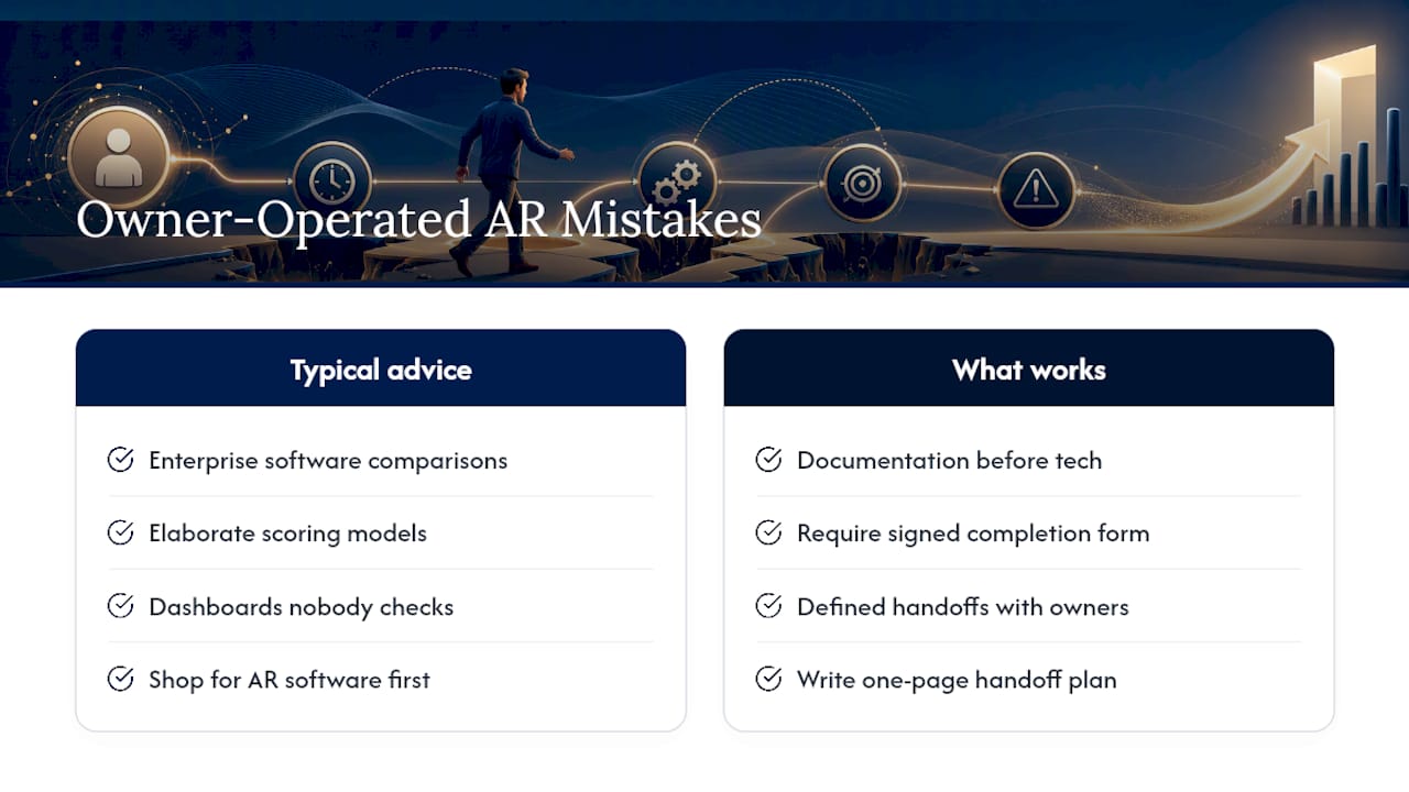 What Owner-Operated Businesses Get Wrong About Accounts Receivable — overview diagram