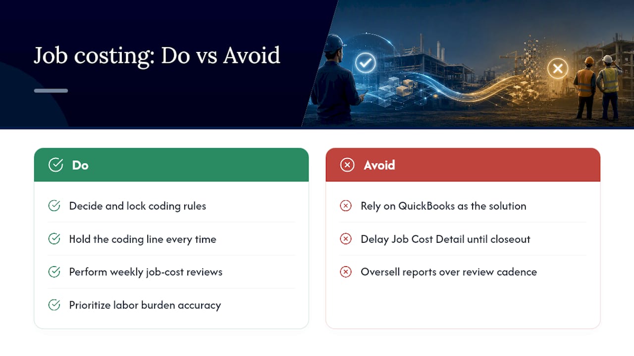 Why Job Costing Matters More Than the Software Itself — overview diagram