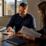 Owner and advisor reviewing compensation planning