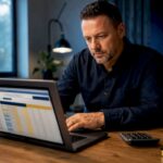 Service owner updating weekly cash forecast